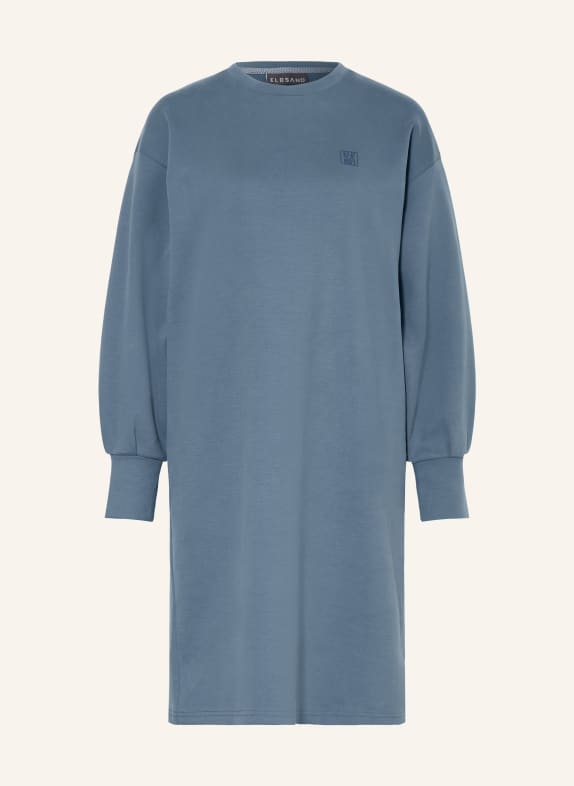ELBSAND Svetrové šaty YENAS MODRÁ