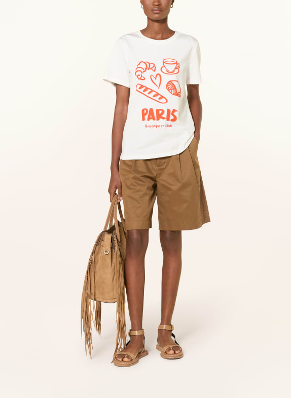 Smith & Soul T-shirt WIT / ORANJE