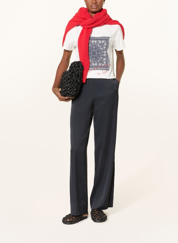 Smith & Soul T-shirt WIT / DONKERBLAUW