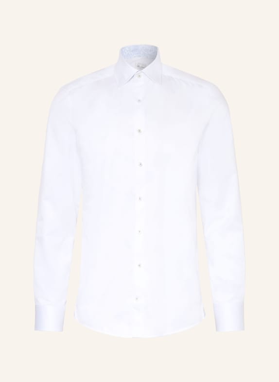 Stenströms Hemd Slimline Fit WEISS / HELLBLAU