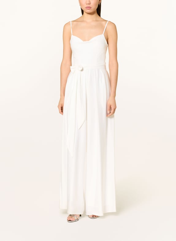 Hey Kyla Jumpsuit aus Satin WEISS