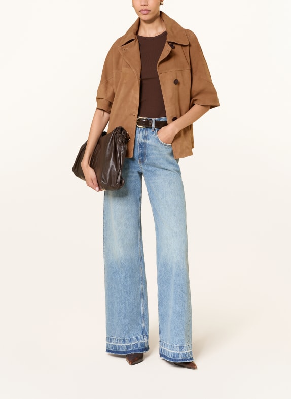 STUDIO AR Skórzana kurtka CLARA KONIAKOWY