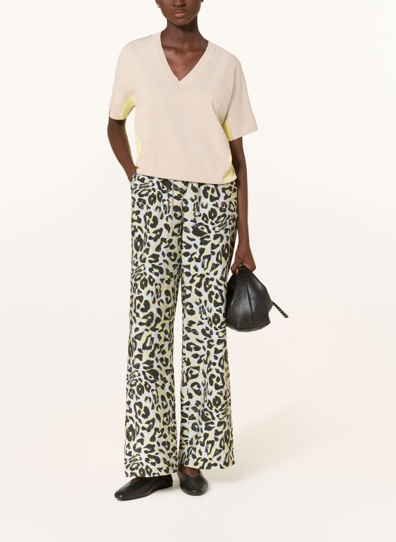 CATNOIR broek ECRU / NEONGEEL / ZWART