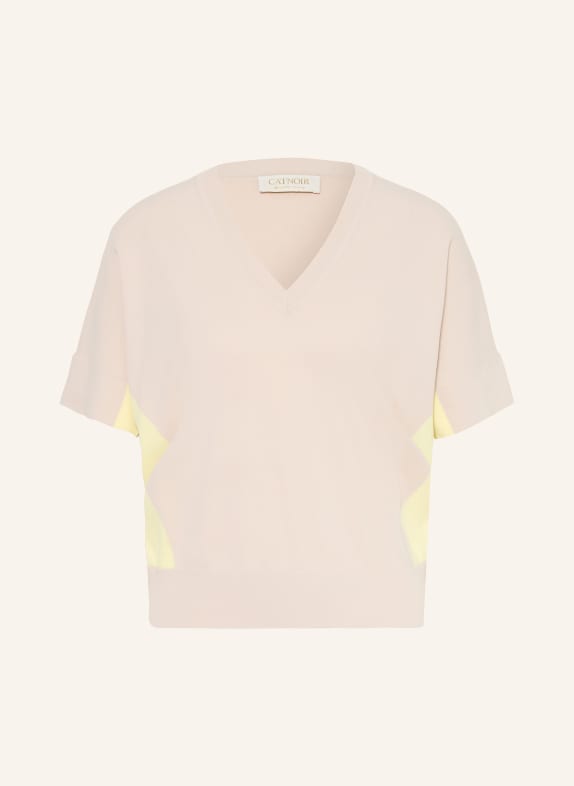 CATNOIR pull en maille BEIGE / JAUNE CLAIR