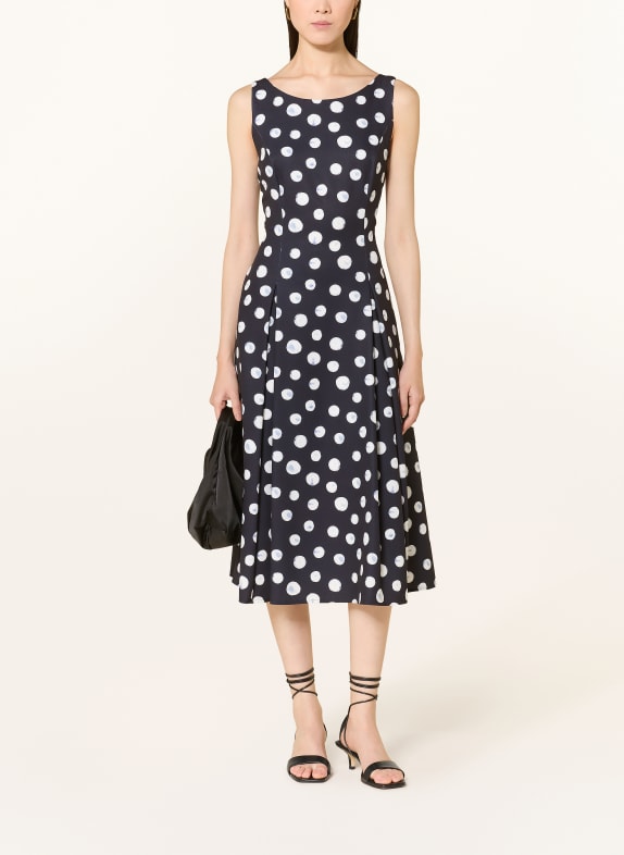 Vera Mont robe de cocktail BLEU FONCÉ / BLANC