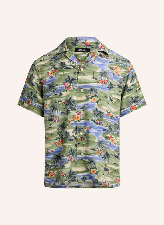 RLX RALPH LAUREN Koszula resortowa Regular Fit ZIELONY / POMARAŃCZOWY / NIEBIESKI