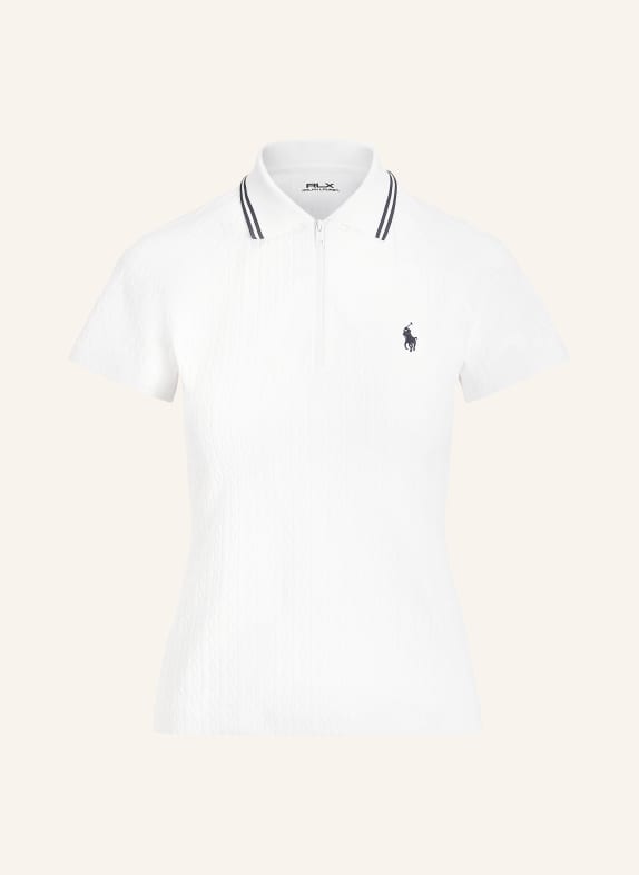 RLX RALPH LAUREN Funktions-Poloshirt WEISS / DUNKELBLAU