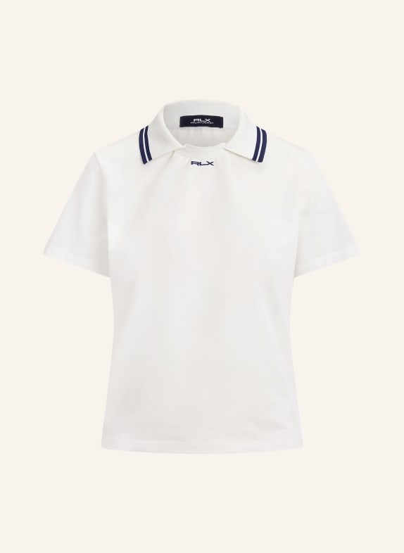 RLX RALPH LAUREN Piqué polokošile BÍLÁ