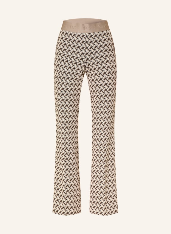 CAMBIO Kalhoty Marlene FRANCIS SVĚTLE HNĚDÁ / TMAVĚ HNĚDÁ / BÉŽOVÁ