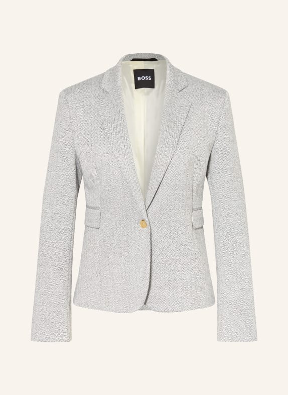 BOSS Jerseyový blejzr JIA ŠEDÁ