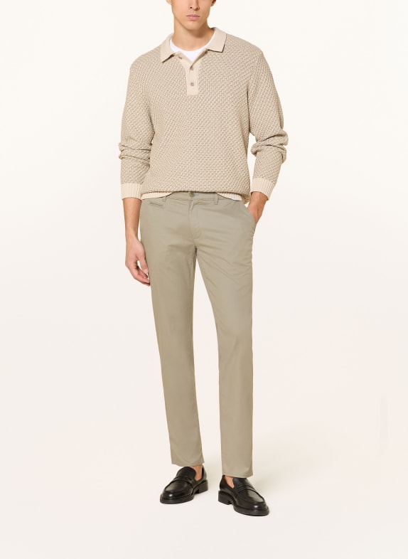 BRAX Pantaloni chino din piqué FABIO, croială modernă 37 jungle