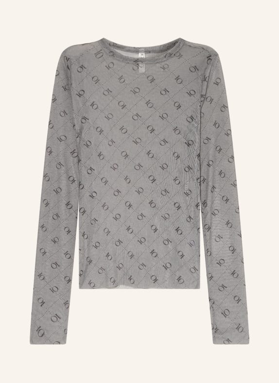 10DAYS Dlouhé rukávy z síťoviny ŠEDÁ / TMAVĚ ŠEDÁ