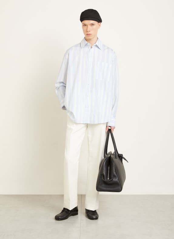 JACQUEMUS Košile LE PAYSAN Comfort Fit TMAVĚ MODRÁ / BÍLÁ