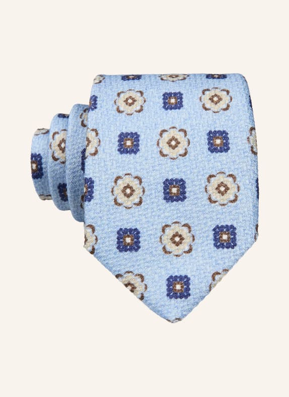 OLYMP krawat JASNONIEBIESKI / BEŻOWY / NIEBIESKI