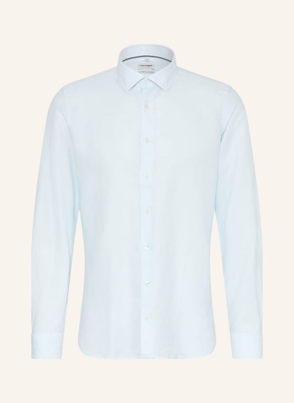 OLYMP Hemd Level Five body fit mit Leinen HELLBLAU