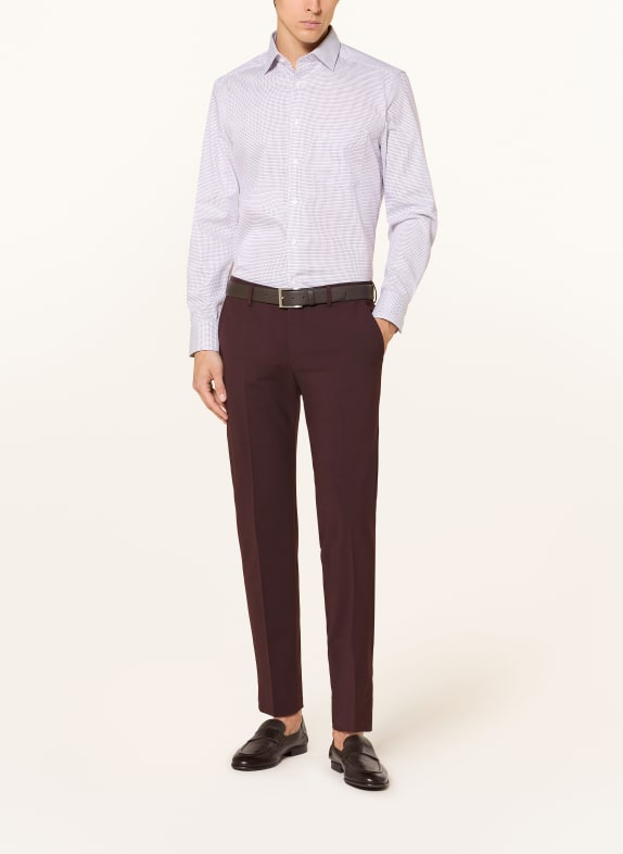 OLYMP Hemd modern fit LILA / WEISS