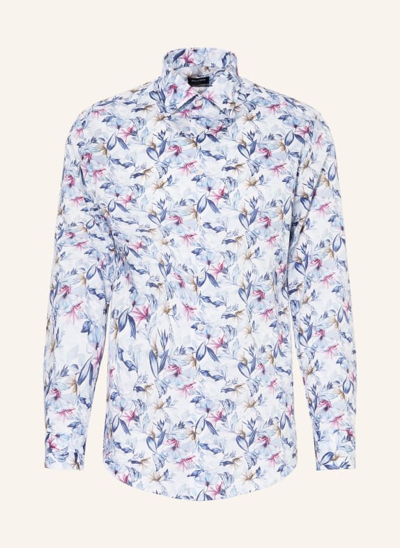 OLYMP Hemd modern fit WEISS / PINK / DUNKELBLAU