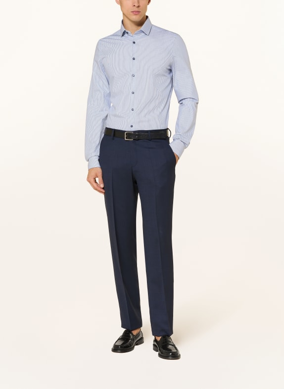 OLYMP Hemd Level Five body fit HELLBLAU / DUNKELBLAU / WEISS