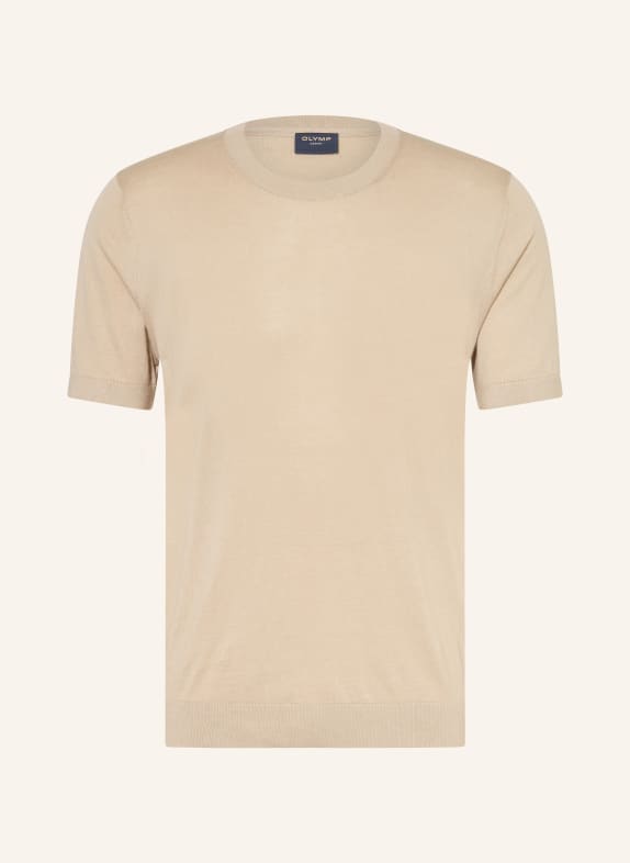 OLYMP Strickshirt BEIGE