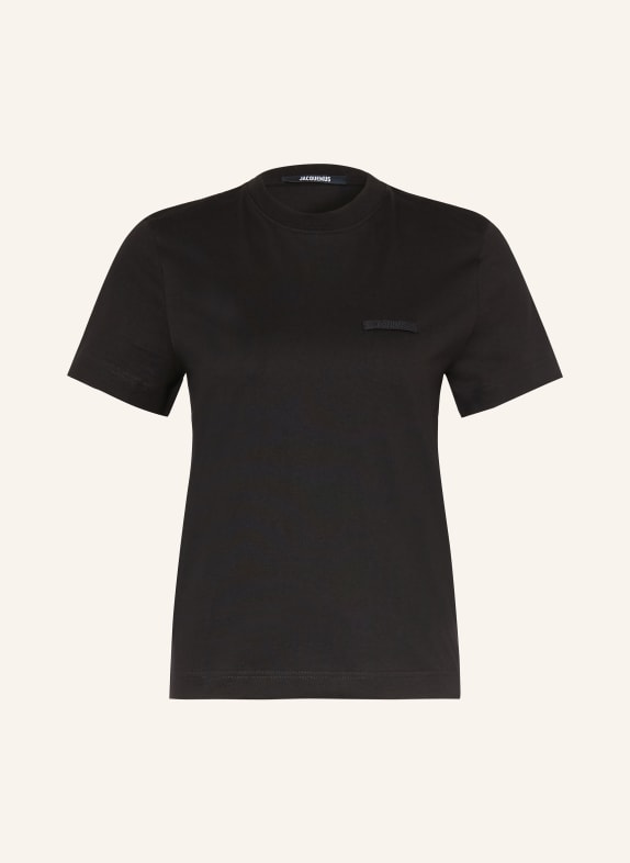 JACQUEMUS T-Shirt LE T-SHIRT GROS GRAIN SCHWARZ