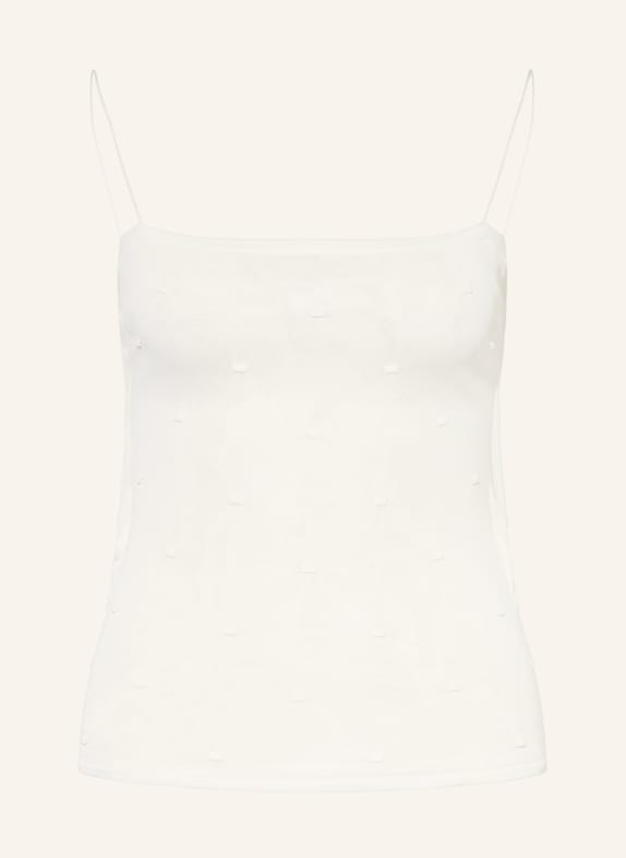 JACQUEMUS Stricktop LA MAILLE PLUMETIS ECRU