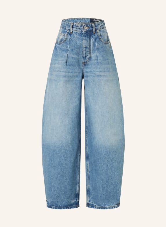 JACQUEMUS Barrel Jeans LE DE-NÎMES OVALO 33C BLUE/TABAC