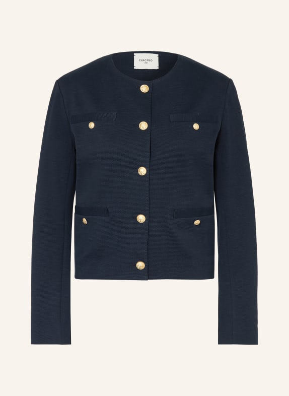 CIRCOLO 1901 kabátová bunda TMAVĚ MODRÁ