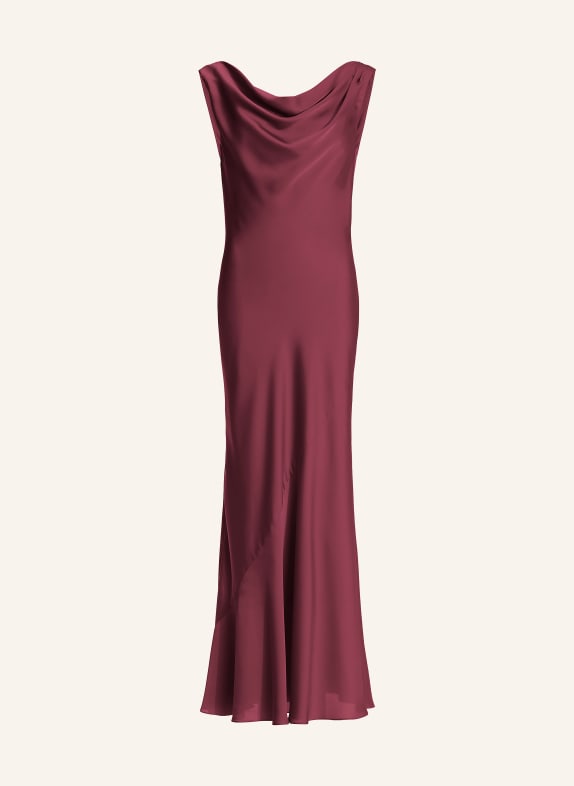SWING večerní šaty TMAVĚ ČERVENÁ