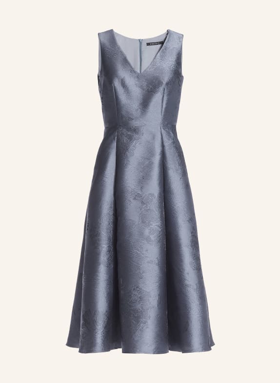 SWING cocktail dress BLUE GRAY