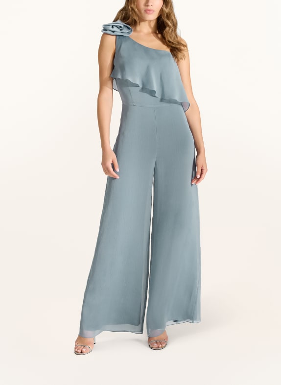 SWING Jumpsuit met één schouder BLAUWGRIJS