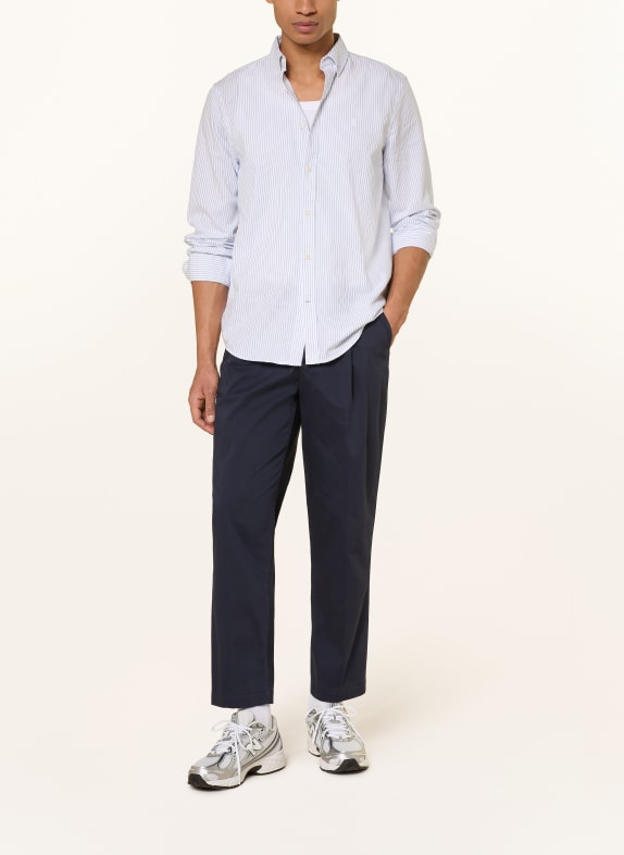 ARMEDANGELS Hemd QUAASA Slim Fit WEISS / BLAU