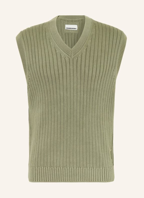 ARMEDANGELS sleeveless sweater KHAKI