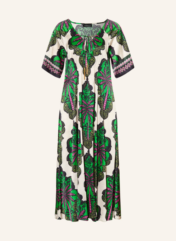 Grace robe VERT / ROSE FUCHSIA / NOIR