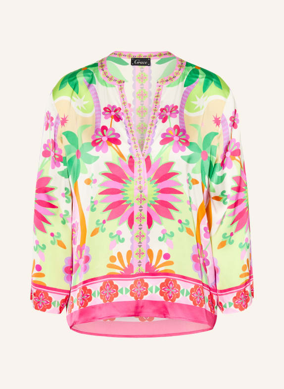 Grace chemisier FUCHSIA / ROSE FUCHSIA / VERT