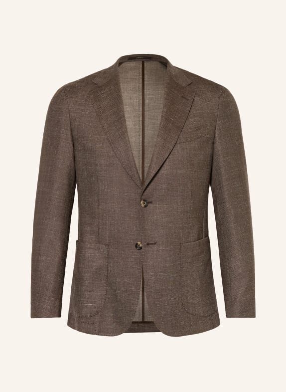 windsor. Marynarka Extra Slim Fit CIEMNOBRĄZOWY