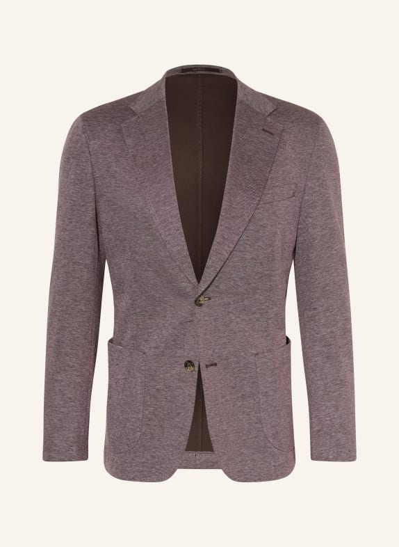 windsor. Sakko GIRO Extra Slim Fit DUNKELBRAUN / WEISS