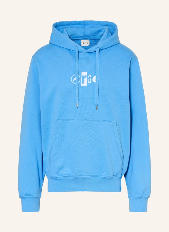 Arte Antwerp hoodie NEON BLUE / WHITE