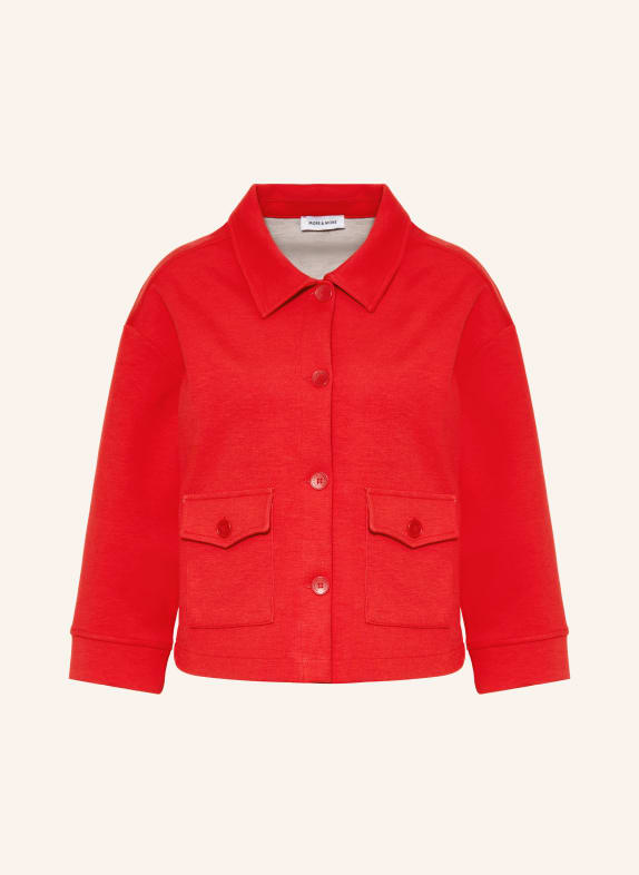 MORE & MORE Kastenjacke aus Jersey mit 3/4-Arm ROT