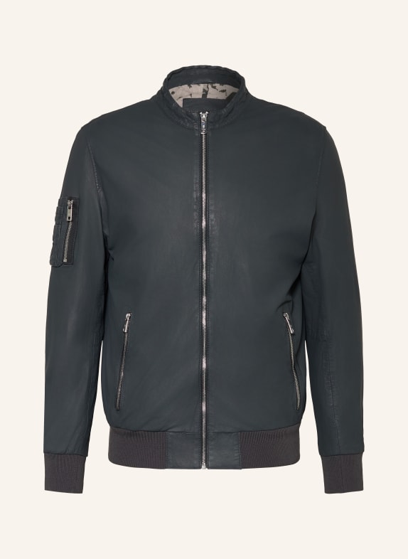 MILESTONE Lederjacke MSGIRALDO BLAU