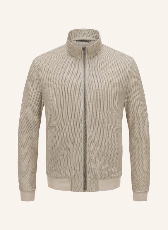 MILESTONE Síťovaná bunda MSALVARO ČERNOŠEDÁ