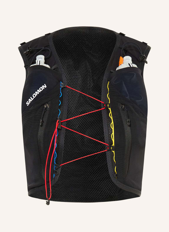 SALOMON Běžecká vesta ADV SKIN 12 RACE FLAG ČERNÁ / BÍLÁ