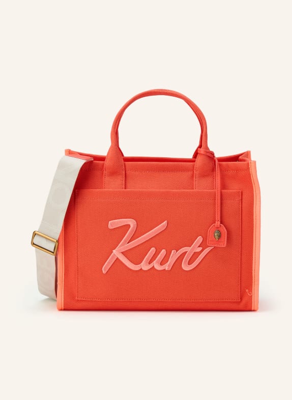 KURT GEIGER KENSINGTON handbag ORANGE / BEIGE