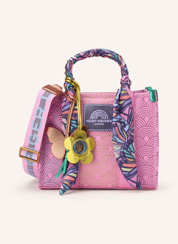 KURT GEIGER Handtasche SOUTHBANK SMALL ROSA / DUNKELLILA / ORANGE