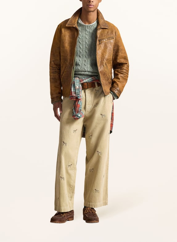POLO RALPH LAUREN Cordbroek Big Fit BEIGE / BRUIN / CRÈME