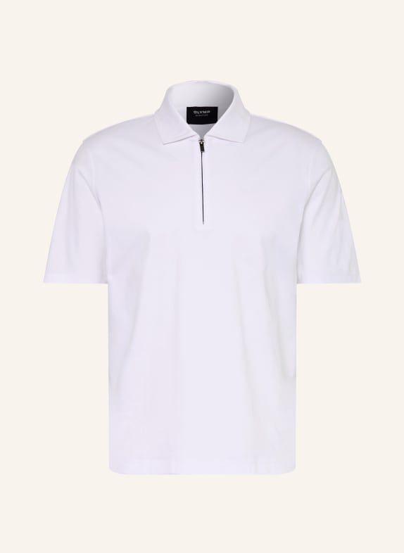 OLYMP SIGNATURE Strick-Poloshirt WEISS