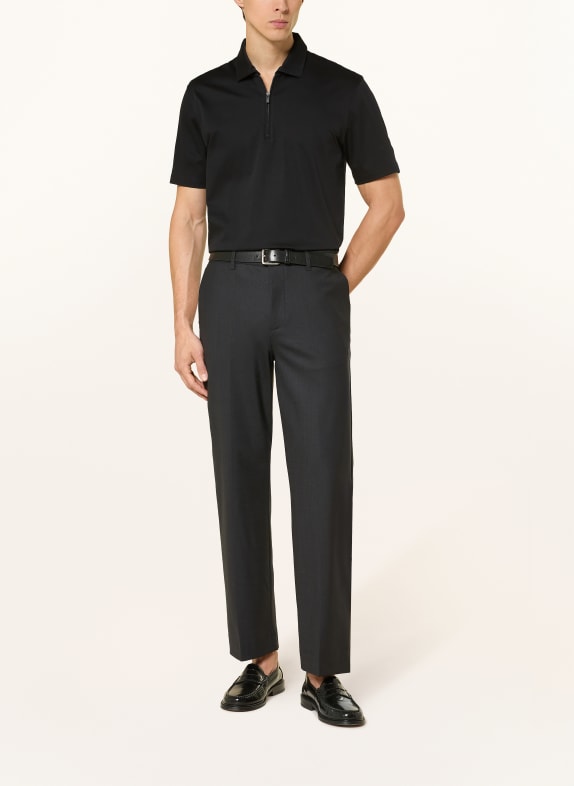 OLYMP SIGNATURE Tricou polo din tricot NEGRU