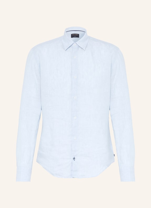 OLYMP Leinenhemd regular fit HELLBLAU