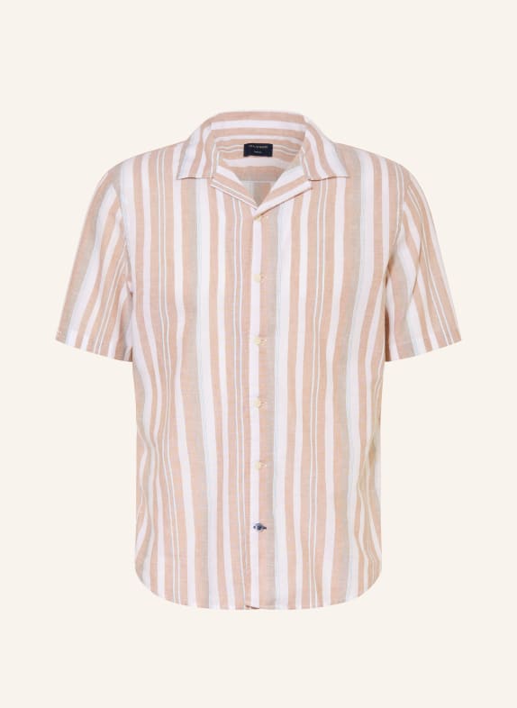 OLYMP Resorthemd Casual regular fit CREME / CAMEL / PETROL