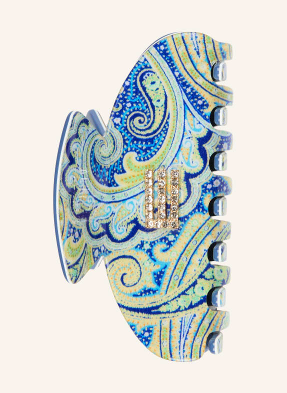 ETRO Haarklammer mit Schmucksteinen BLAU / MINT / HELLBLAU