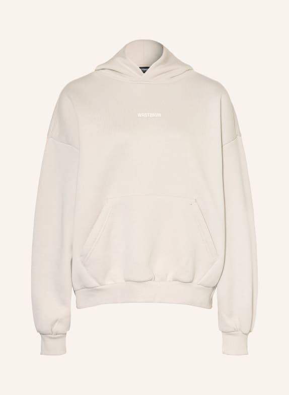 WRSTBHVR Oversized mikina s kapucí GARM ŠEDÁ